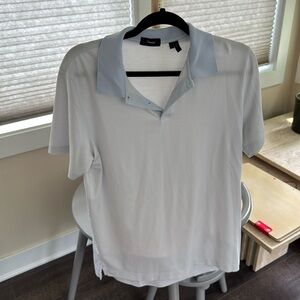 Theory Blue Polo Shirt Classic Design